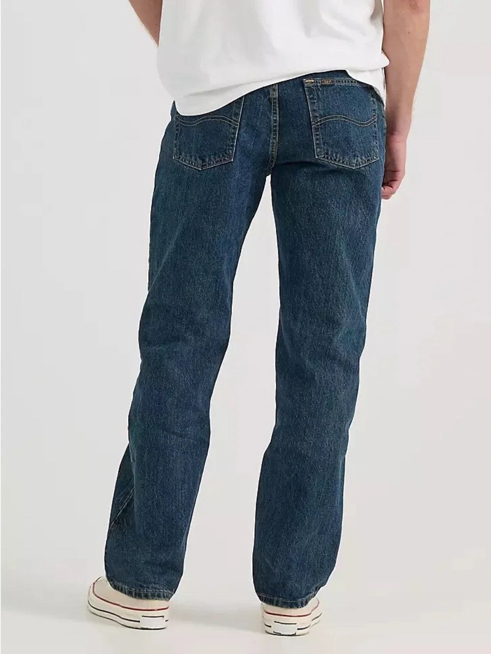Lee Relaxed Fit Jeans 38x34 Mens Straight Leg Blue Denim Classic